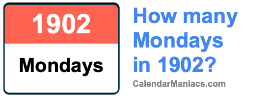 Mondays in 1902