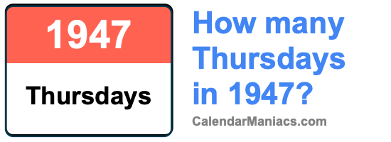 Thursdays in 1947