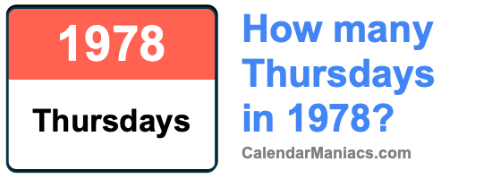 Thursdays in 1978