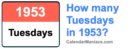 Tuesdays in 1953