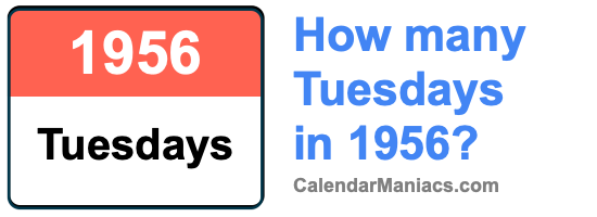 Tuesdays in 1956