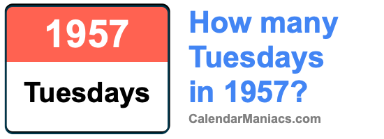 Tuesdays in 1957