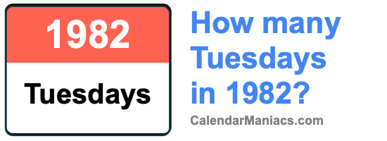 Tuesdays in 1982
