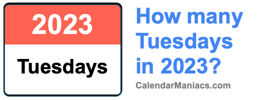 Tuesdays in 2023