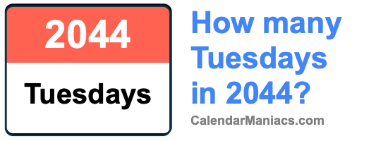 Tuesdays in 2044