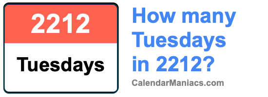 Tuesdays in 2212