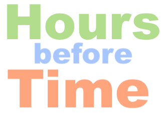 Hours before Time