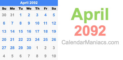 April 2092