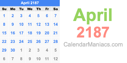 April 2187