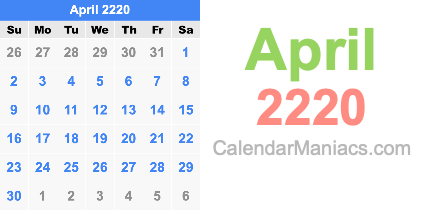 April 2220