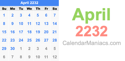 April 2232