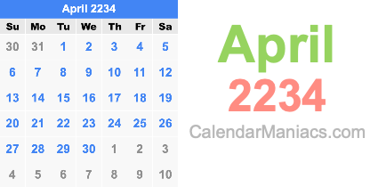 April 2234