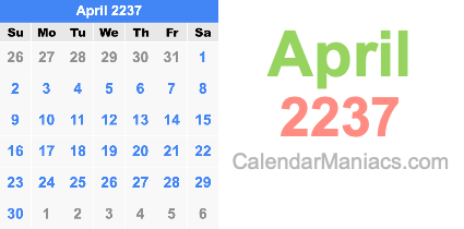 April 2237