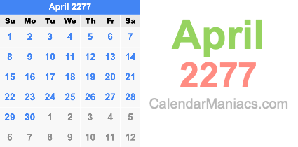 April 2277