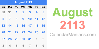 August 2113