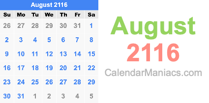 August 2116