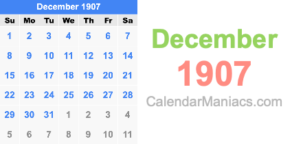 December 1907