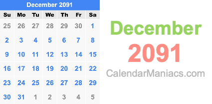 December 2091