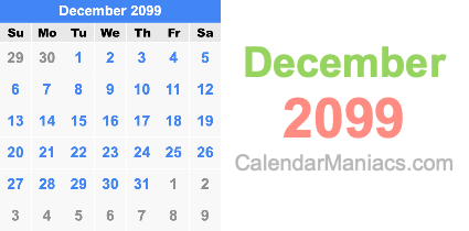 December 2099