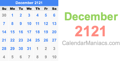 December 2121