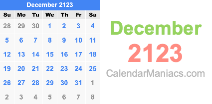 December 2123