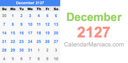 December 2127