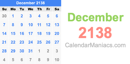 December 2138