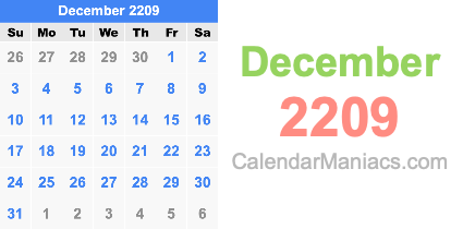 December 2209