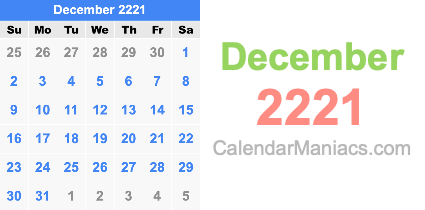 December 2221