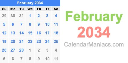 February 2034