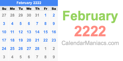 February 2222