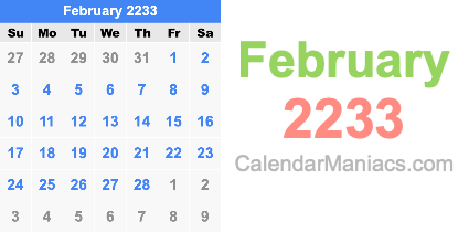 February 2233