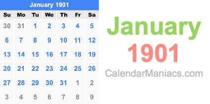 January 1901