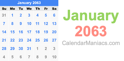 January 2063