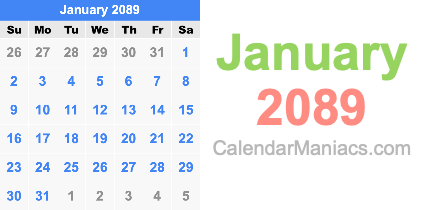 January 2089