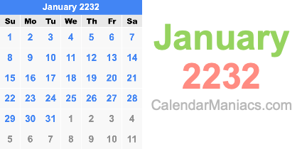 January 2232