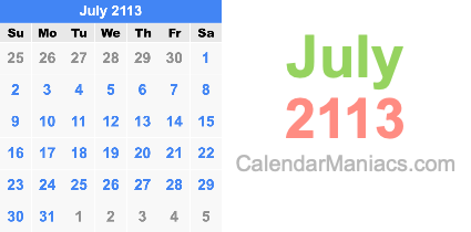 July 2113