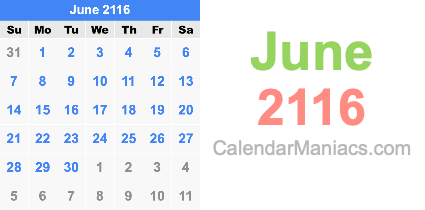June 2116