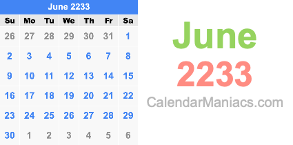 June 2233