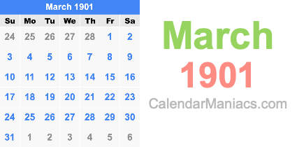 March 1901