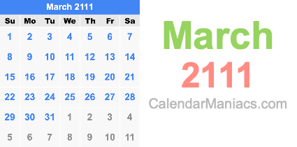 March 2111