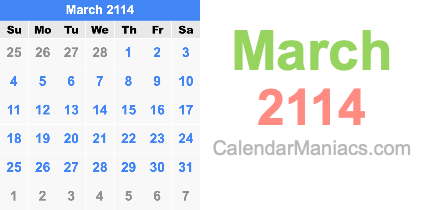 March 2114
