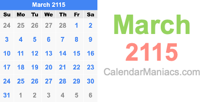 March 2115