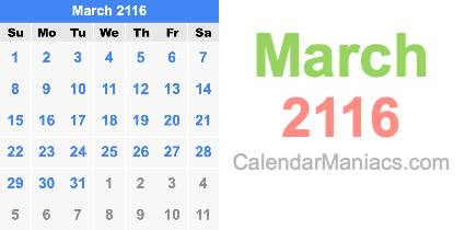 March 2116