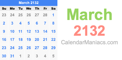 March 2132