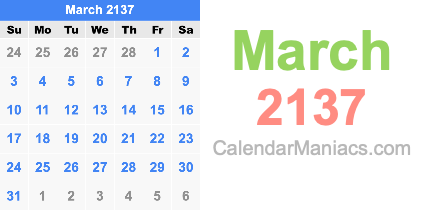 March 2137