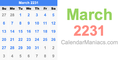 March 2231