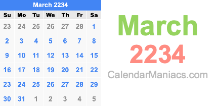 March 2234