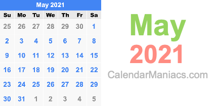May 21 Calendar
