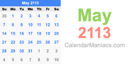 May 2113